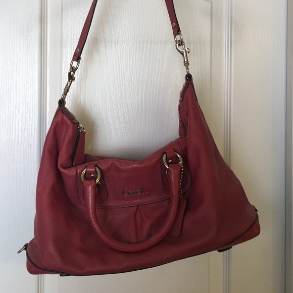 Coach Ashley Satchel Pink Leather - Picture 2 of 8